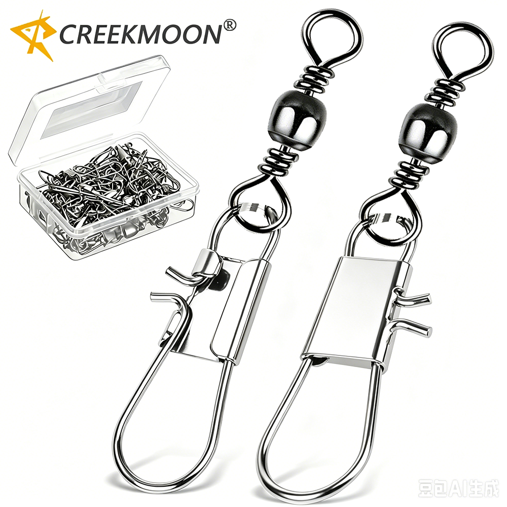 50Pc/box Stainless Steel Swive - огляд і ціна Fishing Line Box