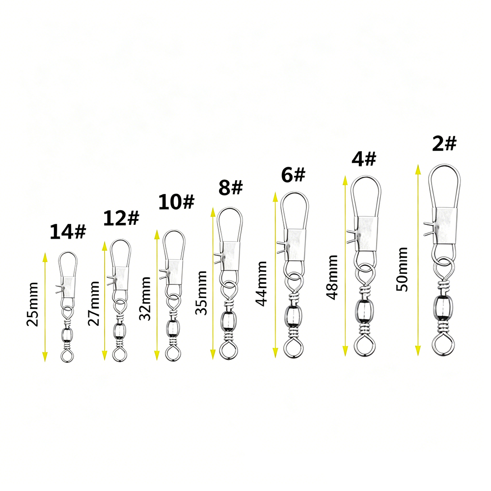 50Pc/box Stainless Steel Swive - огляд і ціна Fishing Line Box