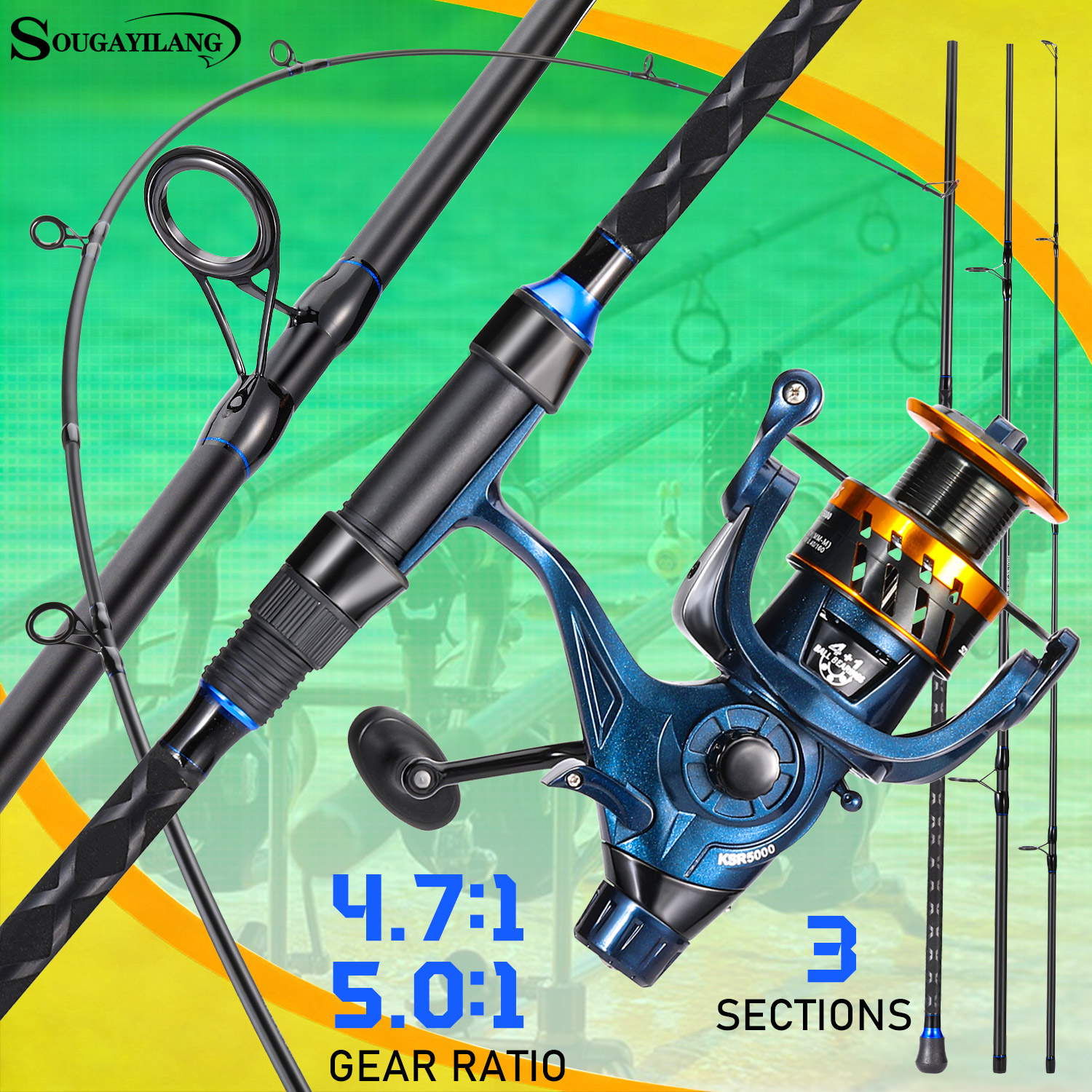 Sougayilang 3 Sections Surf Fi - огляд і ціна Fishing Line Spooler