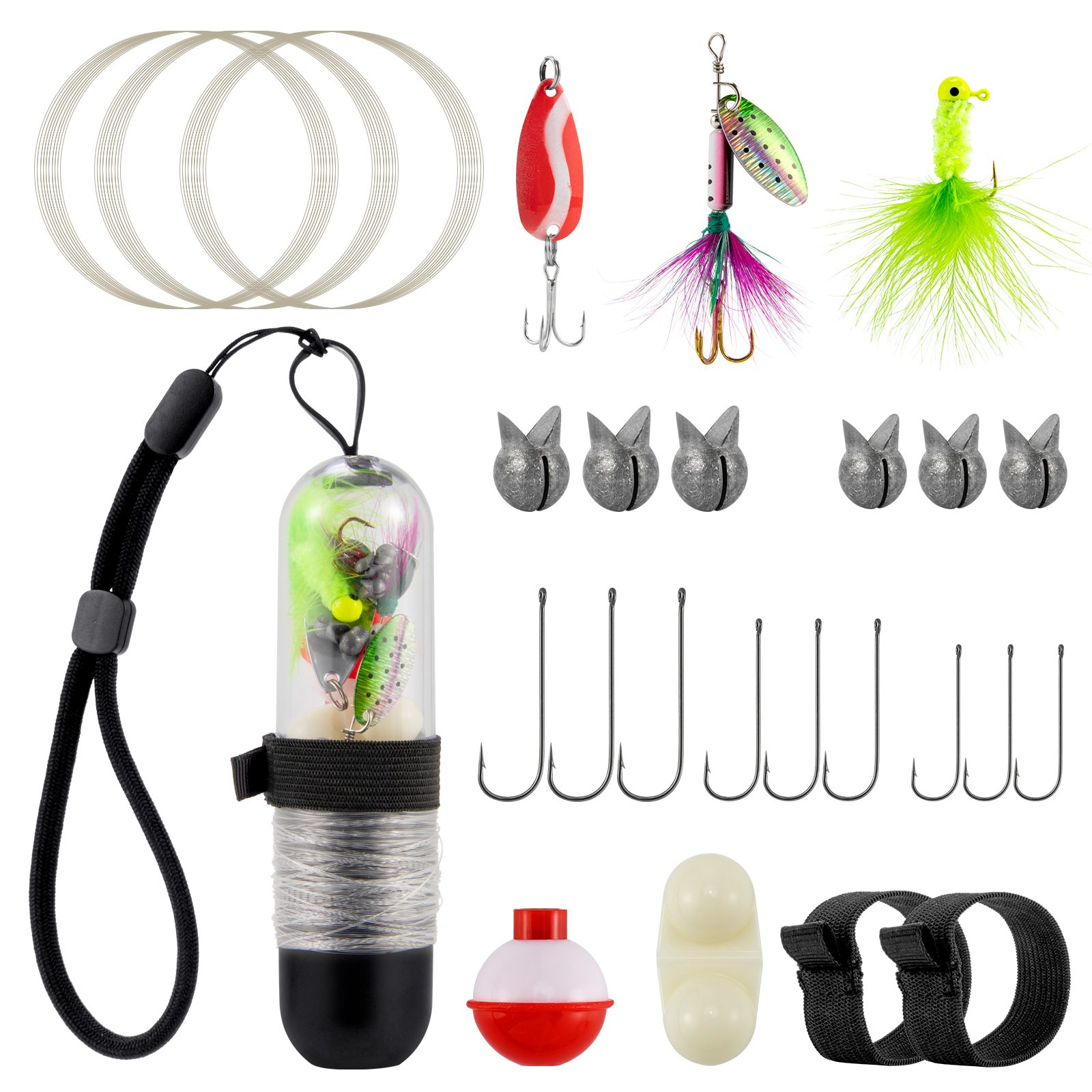 25pcs Survival Fishing Kit Poc - огляд і ціна Fishing Line Spool