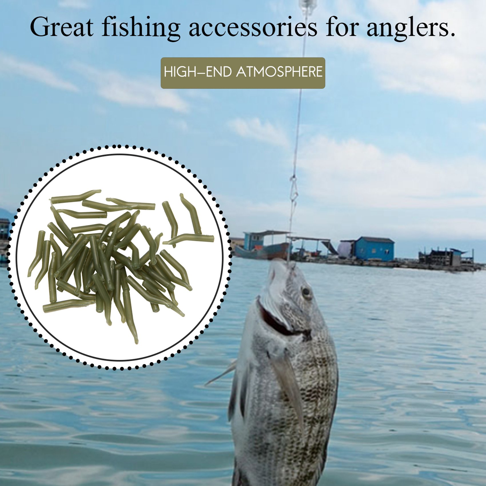 50Pcs/Lot Carp Fishing Hook Sl - огляд і ціна Monofilament Line
