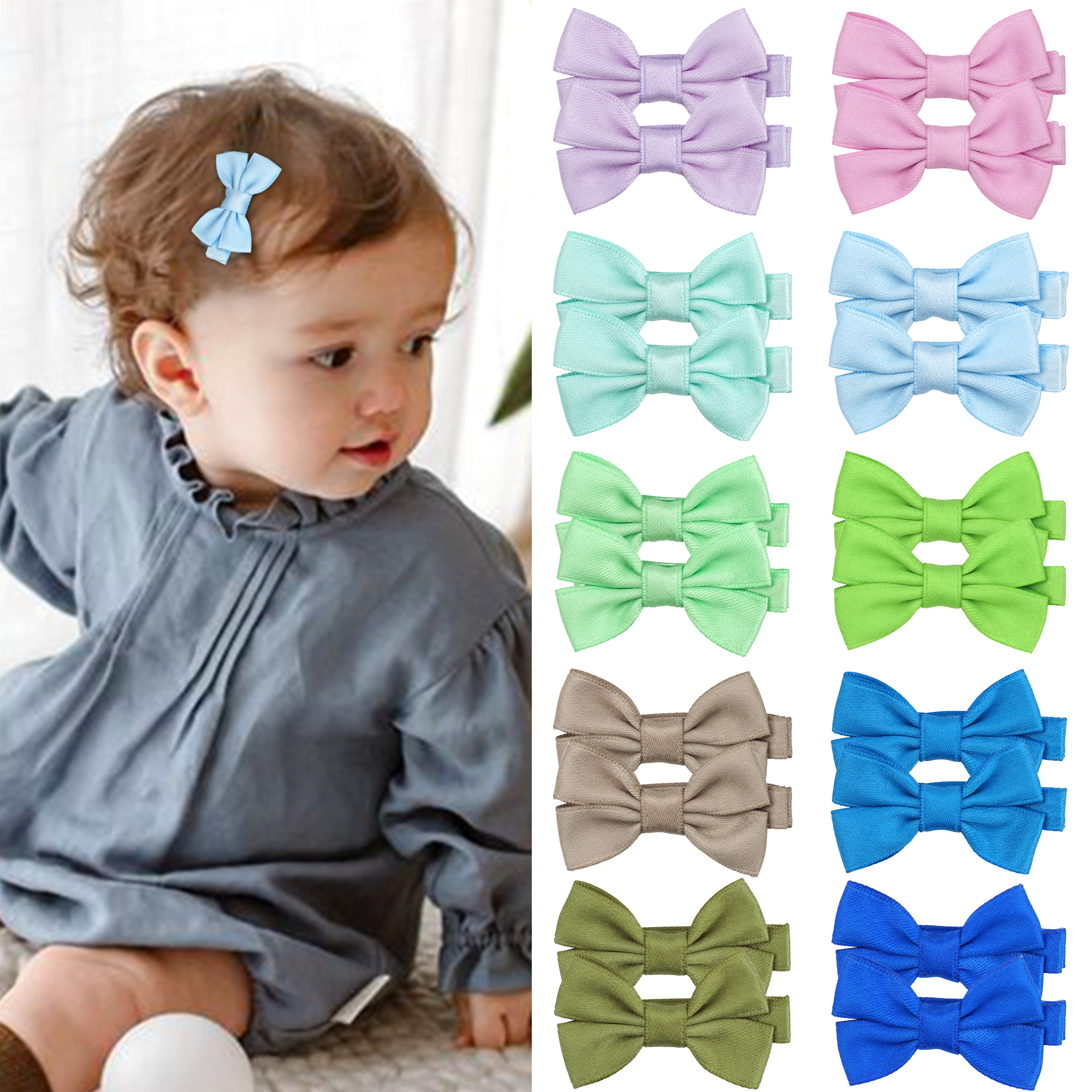 12/20 Pcs 2Inch Baby Hair Bows - огляд і ціна Tippet Line