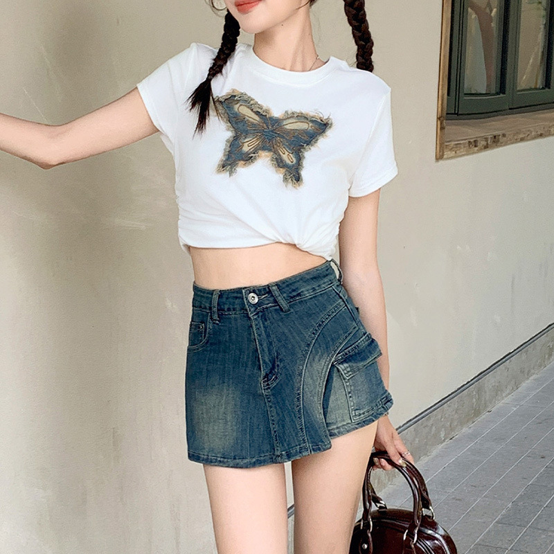 Denim Skirts Women Washed Skir - огляд і ціна Fly Line