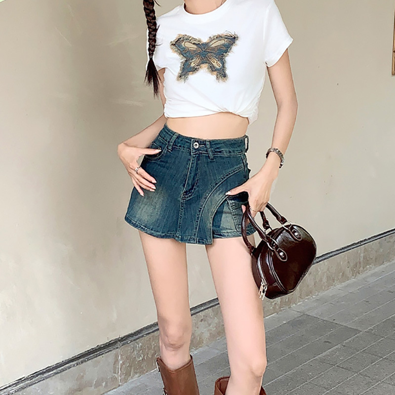Denim Skirts Women Washed Skir - огляд і ціна Fly Line