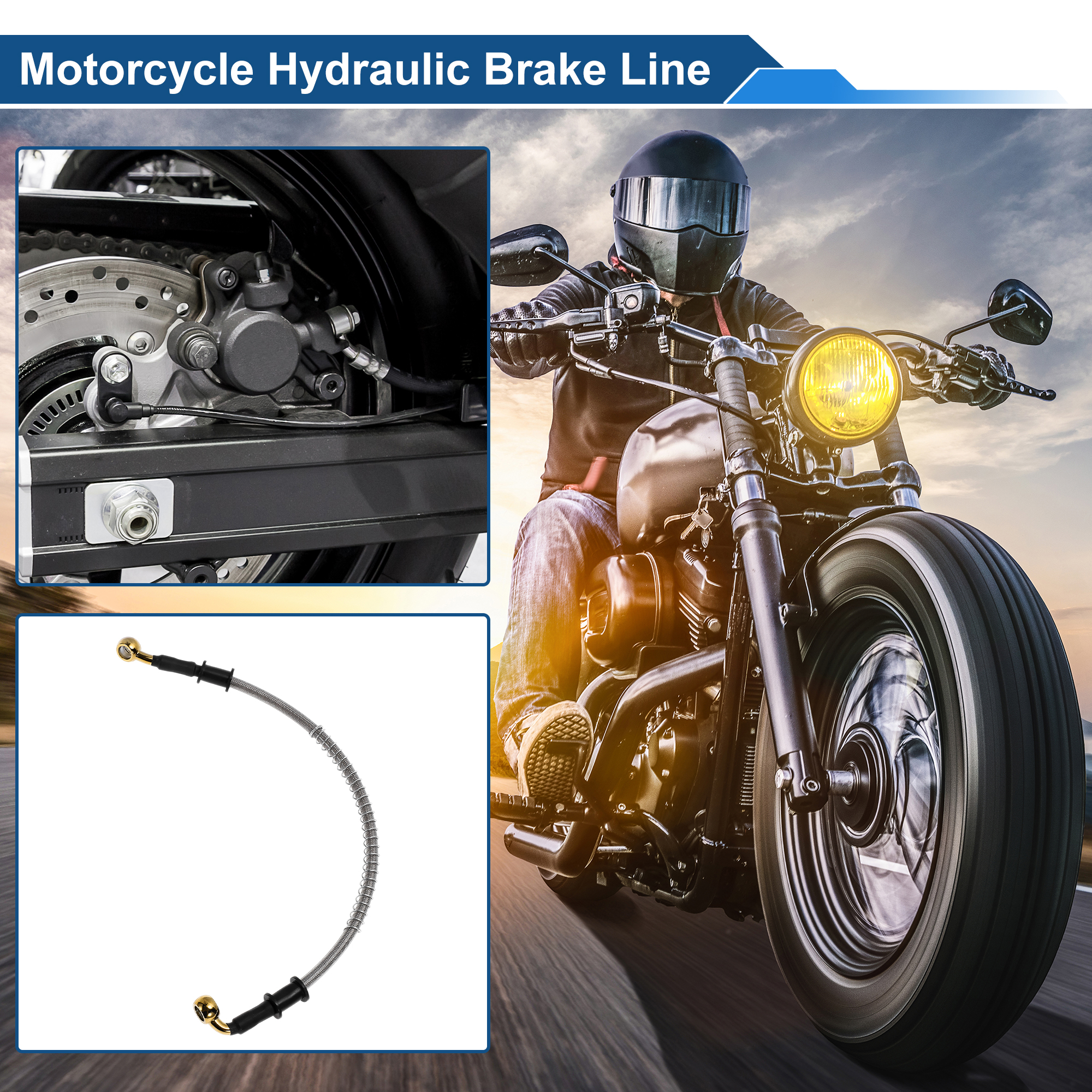 Motoforti 40cm Motorcycle Brak - огляд і ціна Braided Line