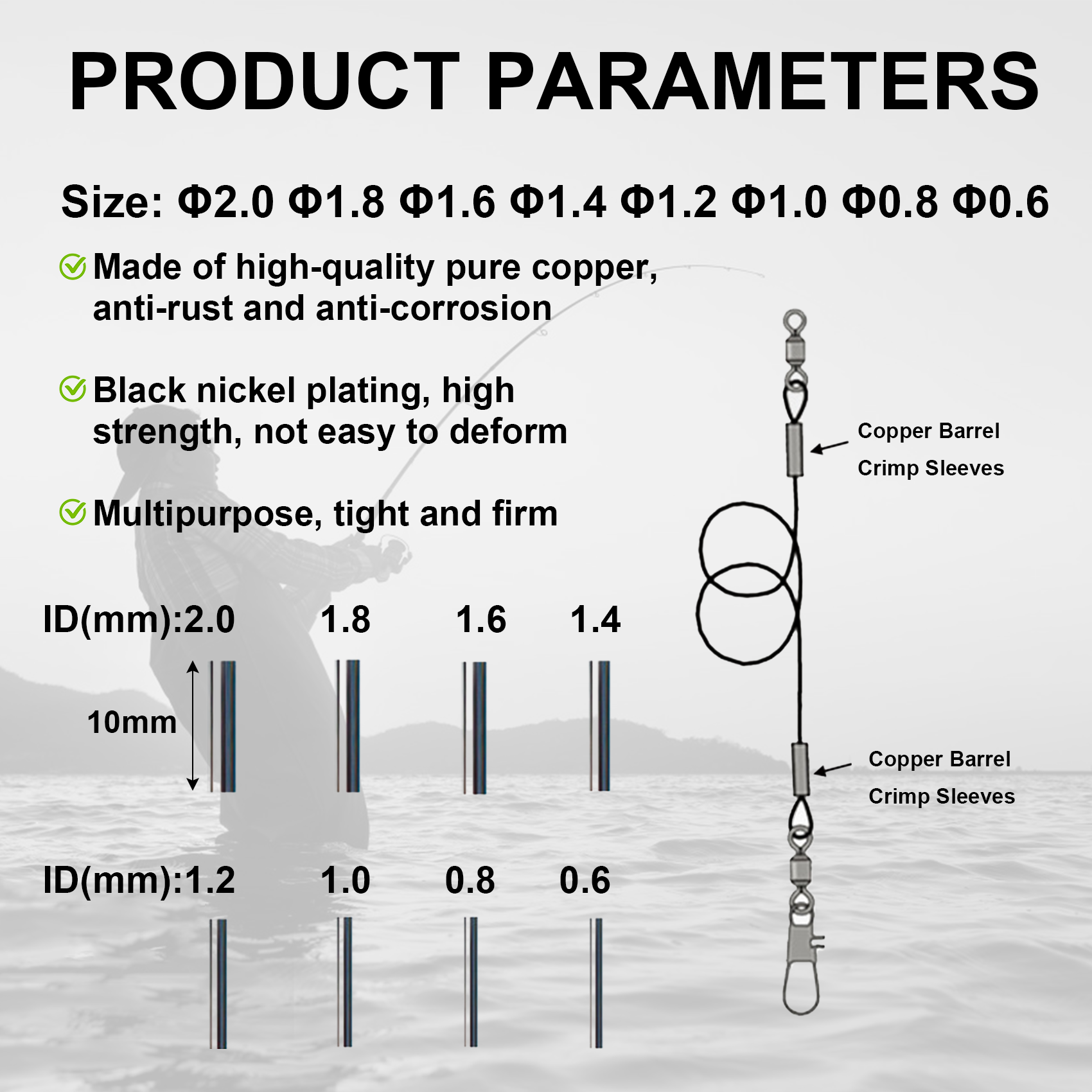 Aventik 100-240pcs Fishing Bar - огляд і ціна Leader Line
