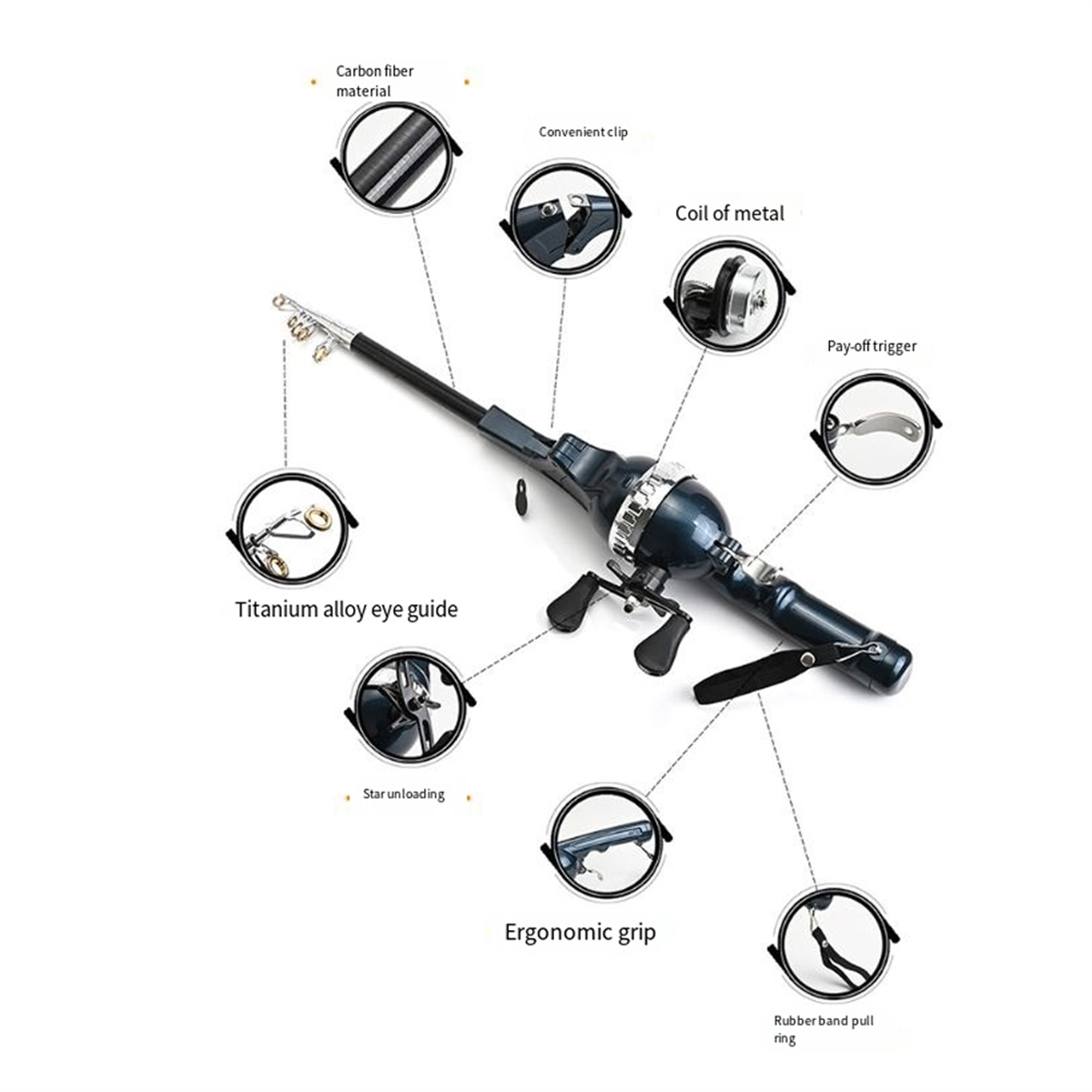 X59A_Portable Folding Fishing  - огляд і ціна Fly Line