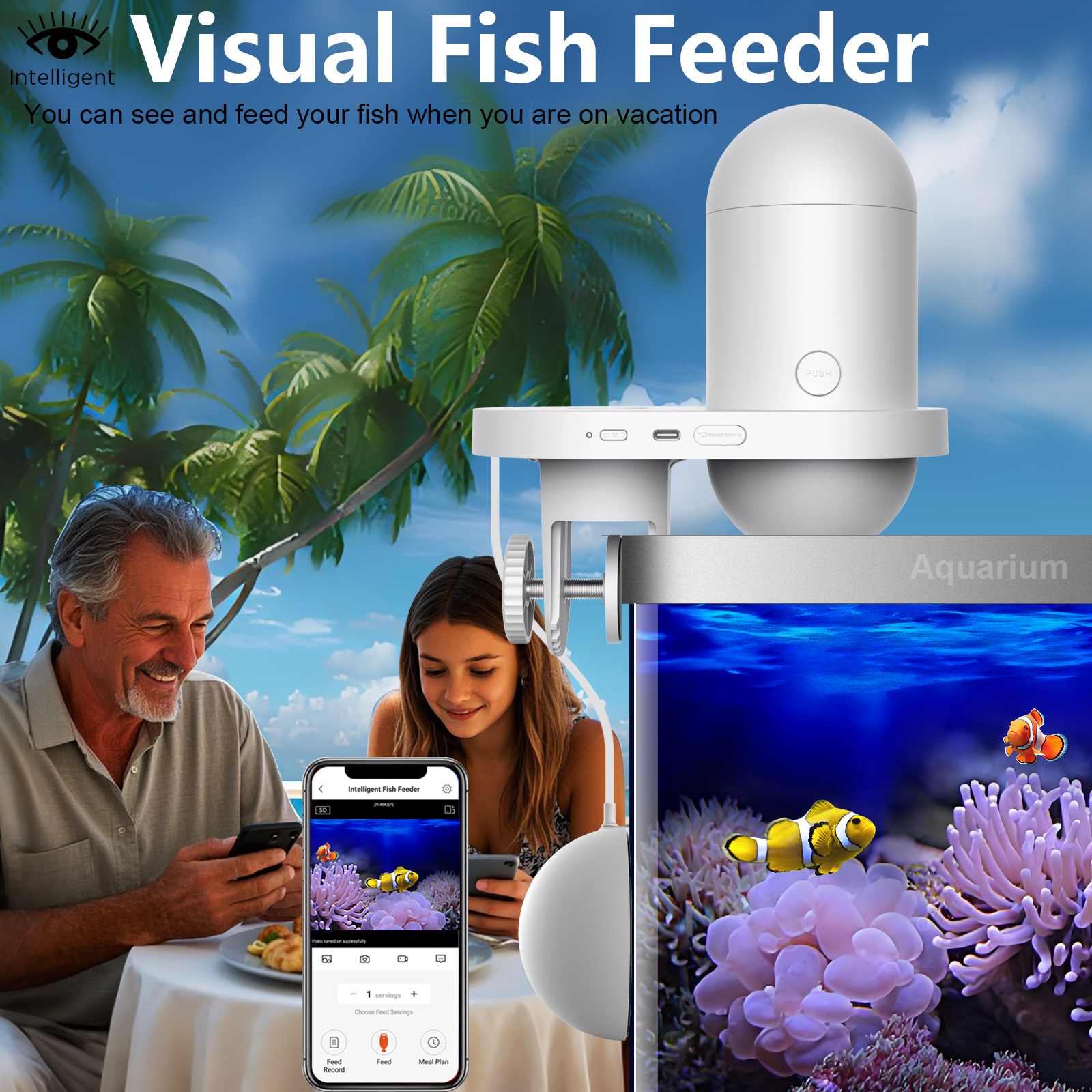 Automatic Fish Feeder With Cam - огляд і ціна Fishing Line Dispenser