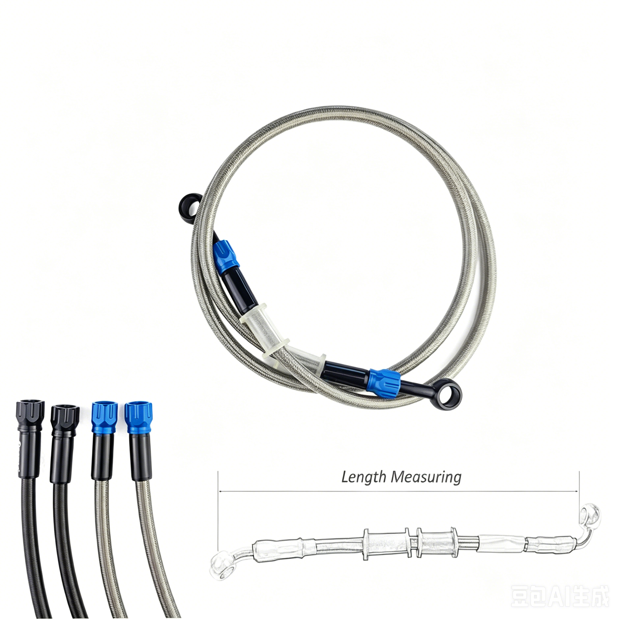 Motorcycle Brake Hose AN3 Brai - огляд і ціна Braided Line
