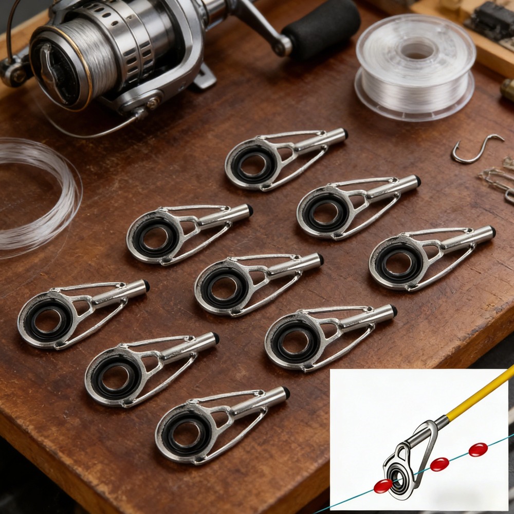 10PCS Metal Fishing Top Rod Gu - огляд і ціна Fishing Line Winder
